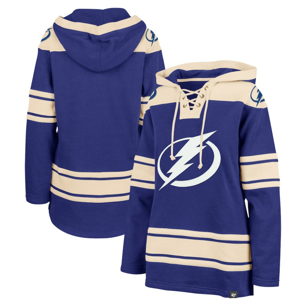 NHL Tampa Bay Lightning '47 Women's Superior Lacer Pullover Hoodie - Blue