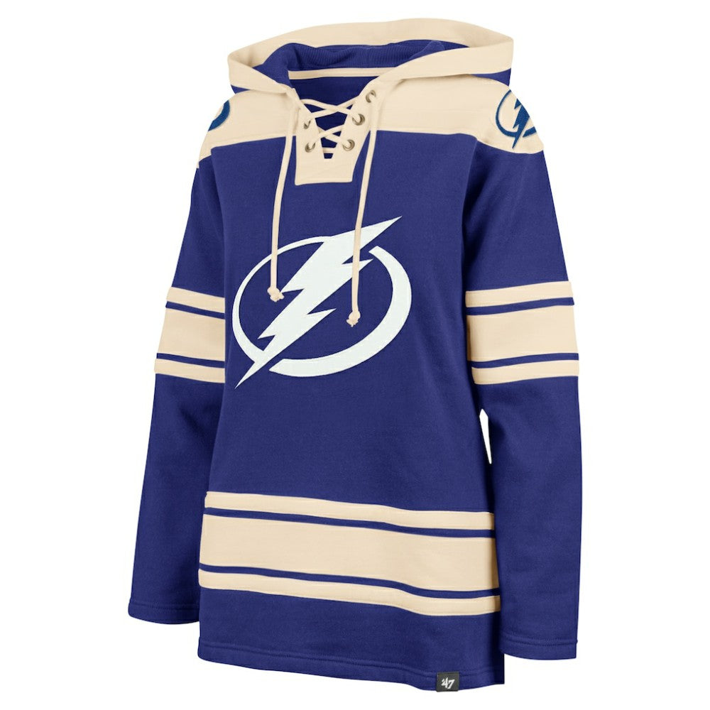 NHL Tampa Bay Lightning '47 Women's Superior Lacer Pullover Hoodie - Blue