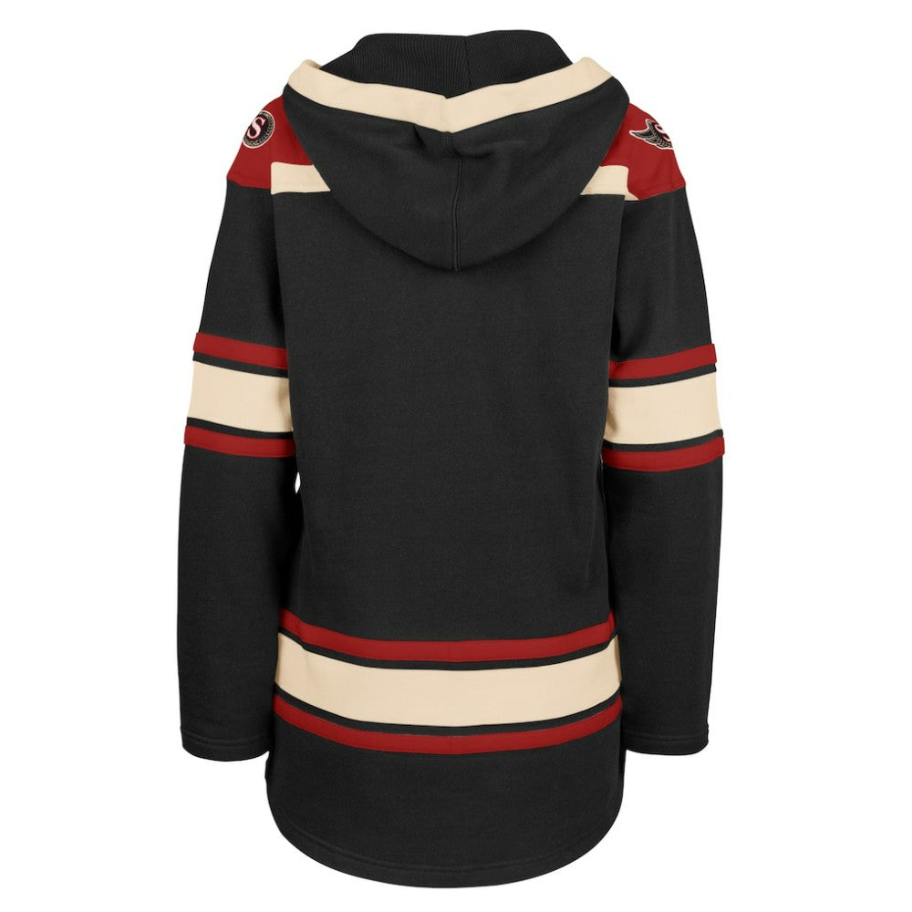 NHL Ottawa Senators '47 Women's Superior Lacer Pullover Hoodie - Black