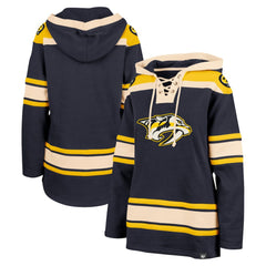 NHL Nashville Predators '47 Women's Superior Lacer Pullover Hoodie - Navy