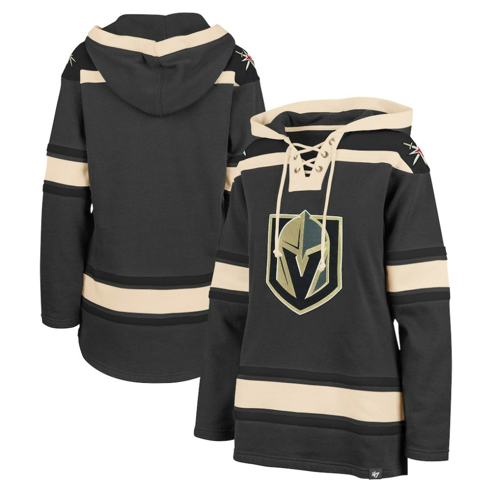 NHL Vegas Golden Knights '47 Women's Superior Lacer Pullover Hoodie - Gray