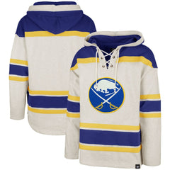 NHL Buffalo Sabres '47 Rockaway Lacer Pullover Hoodie - Oatmeal