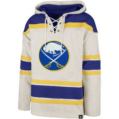 NHL Buffalo Sabres '47 Rockaway Lacer Pullover Hoodie - Oatmeal