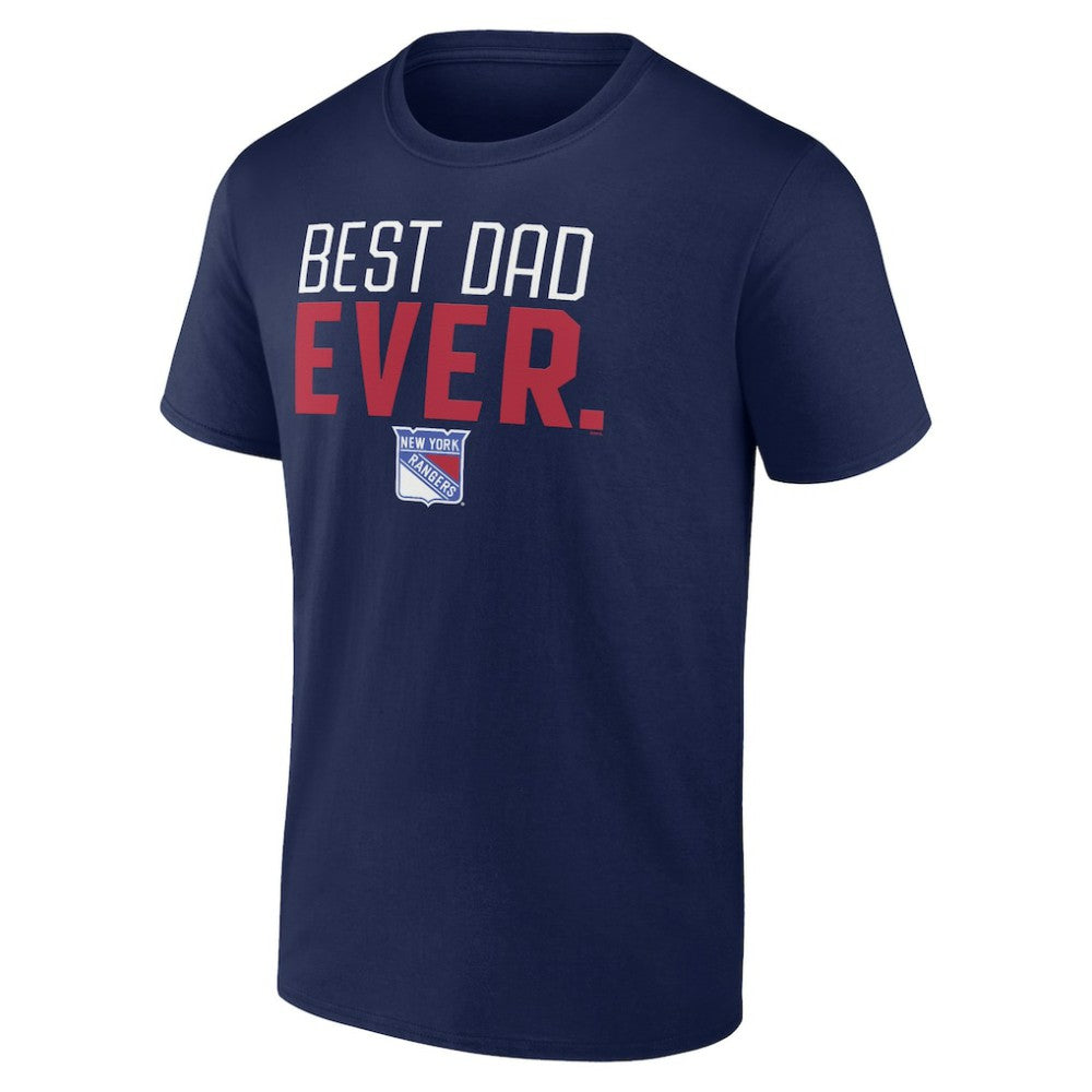 NHL New York Rangers Best Dad Ever T-Shirt - Navy