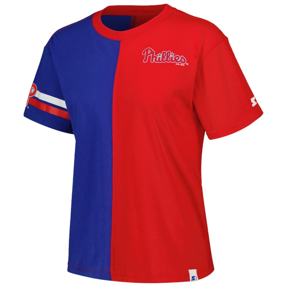 Philadelphia Phillies Starter Women's Power Move T-Shirt - Red/Royal T-shirts
