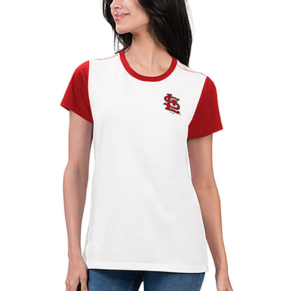 St. Louis Cardinals G-III 4Her by Carl Banks Women's Illustration Ringer T-Shirt - White T-shirts
