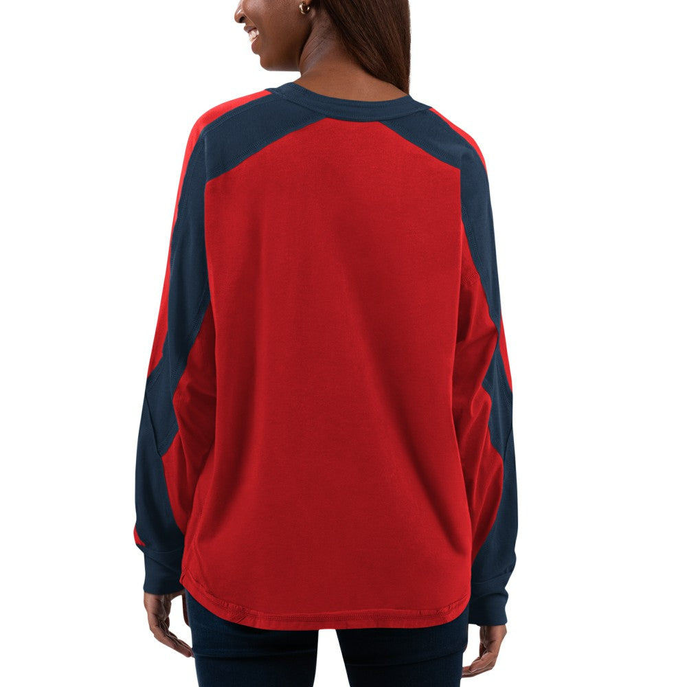 St. Louis Cardinals G-III 4Her by Carl Banks Women's Smash Raglan Long Sleeve T-Shirt - Red/Navy T-shirts