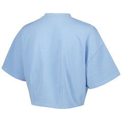 Philadelphia 76ers Lusso Women's Nola Faded Tonal Cropped T-Shirt Light Blue