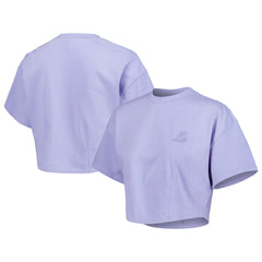 Los Angeles Lakers Lusso Women's Nola Faded Tonal Cropped T-Shirt Purple