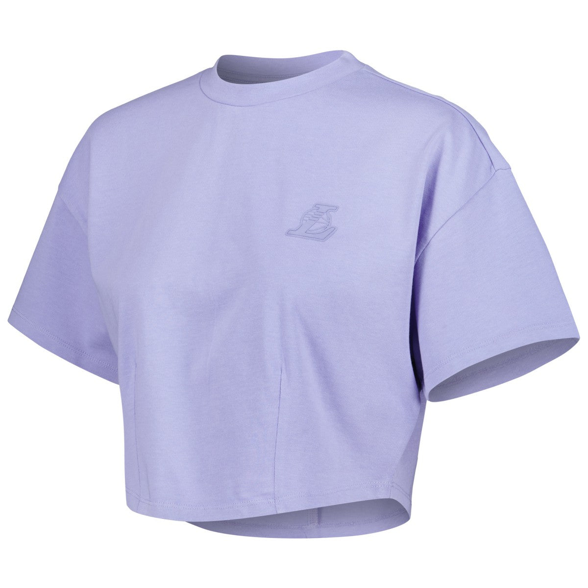Los Angeles Lakers Lusso Women's Nola Faded Tonal Cropped T-Shirt Purple