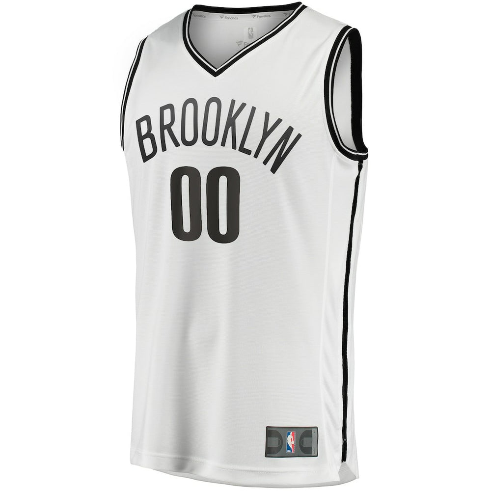Brooklyn Nets Youth Fast Break Replica Custom Jersey Association Edition White