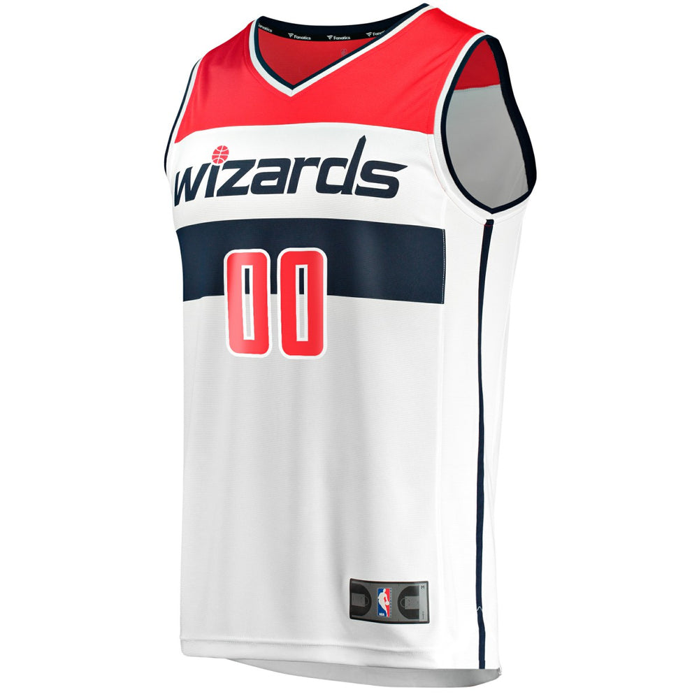 Washington Wizards Youth Fast Break Replica Custom Jersey Association Edition White
