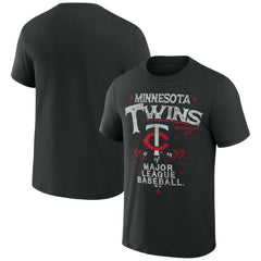 Minnesota Twins Darius Rucker Collection by Fanatics Beach Splatter T-Shirt - Black T-shirts