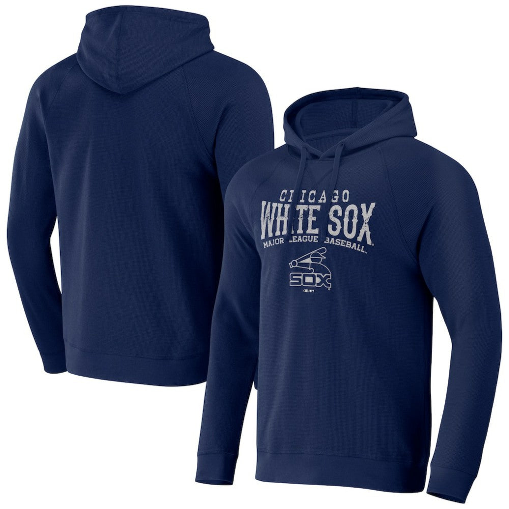 Chicago White Sox Darius Rucker Collection by Fanatics Waffle-Knit Raglan Pullover Hoodie - Navy Hoodies