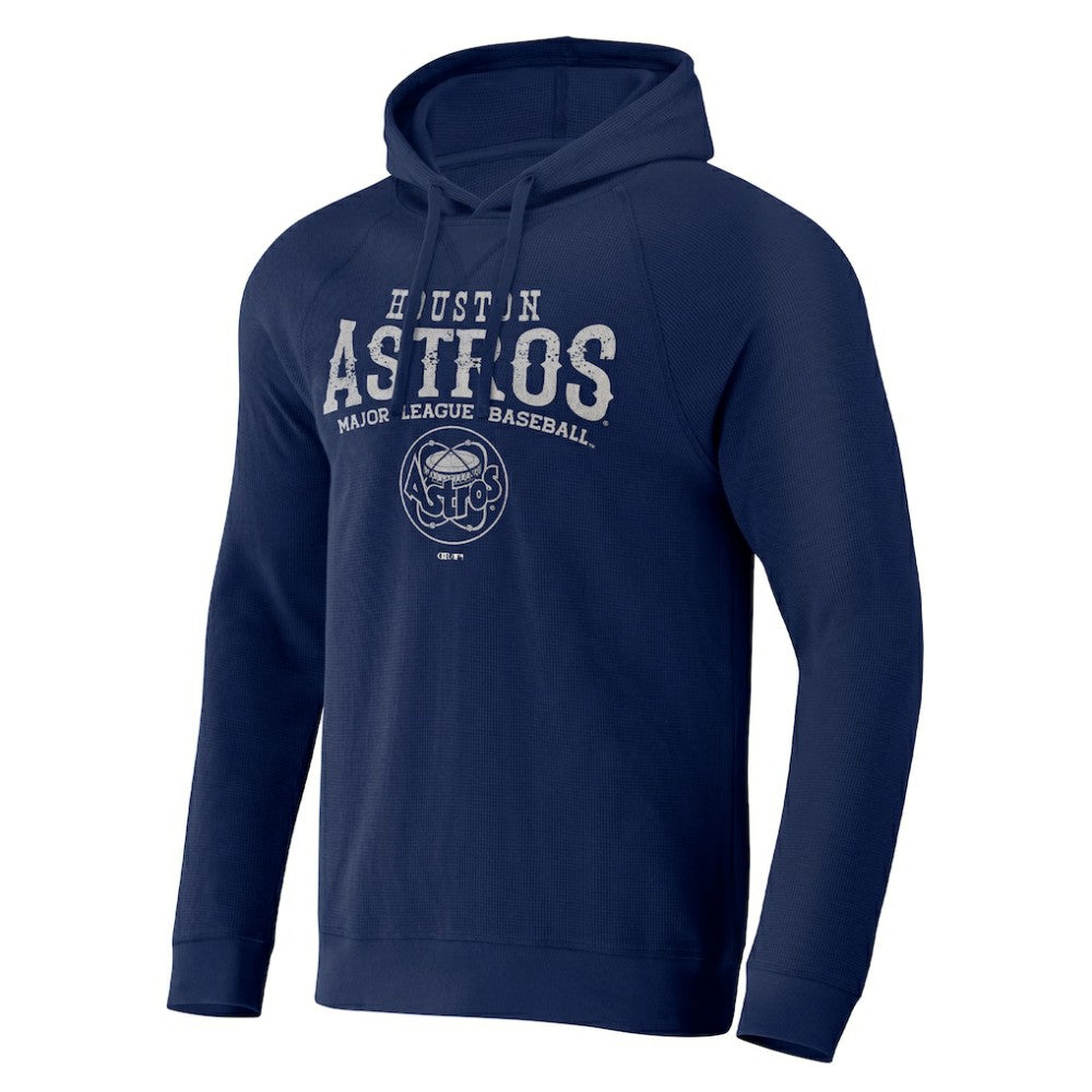 Houston Astros Darius Rucker Collection by Fanatics Waffle-Knit Raglan Pullover Hoodie - Navy Hoodies