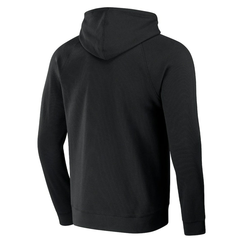 San Francisco Giants Darius Rucker Collection by Fanatics Waffle-Knit Raglan Pullover Hoodie - Black Hoodies