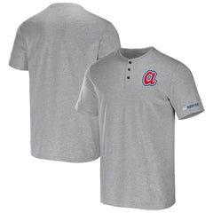 Atlanta Braves Darius Rucker Collection by Fanatics Henley T-Shirt - Heather Gray T-shirts