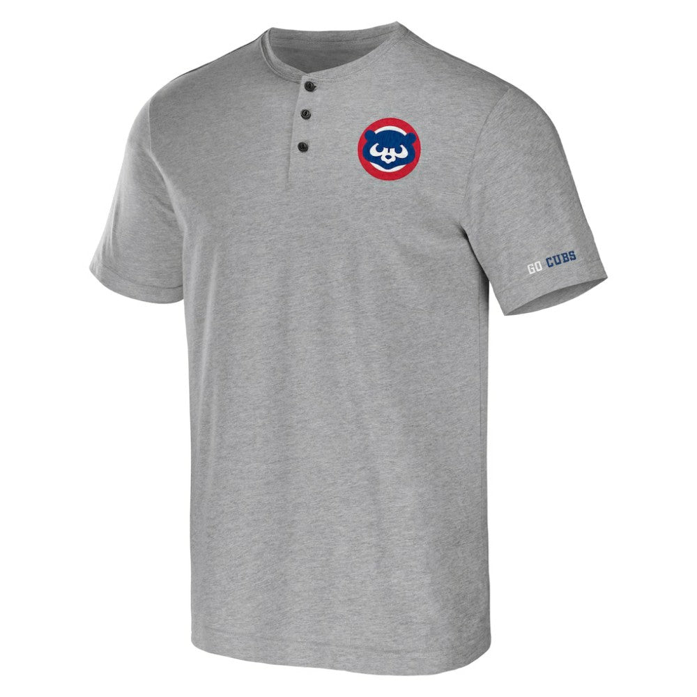 Chicago Cubs Darius Rucker Collection by Fanatics Henley T-Shirt - Heather Gray T-shirts