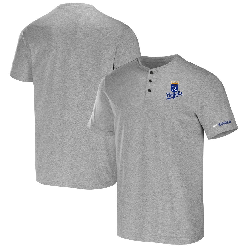 Kansas City Royals Darius Rucker Collection by Fanatics Henley T-Shirt - Heather Gray T-shirts