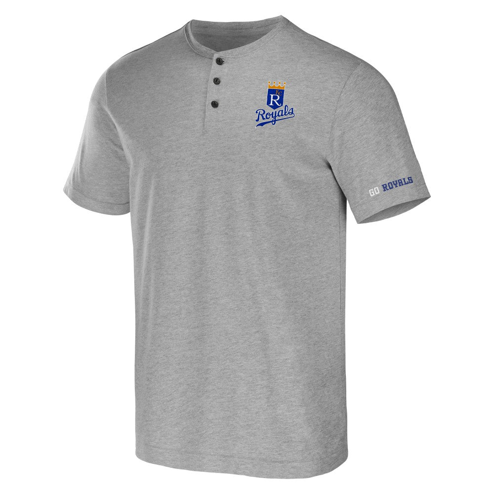 Kansas City Royals Darius Rucker Collection by Fanatics Henley T-Shirt - Heather Gray T-shirts
