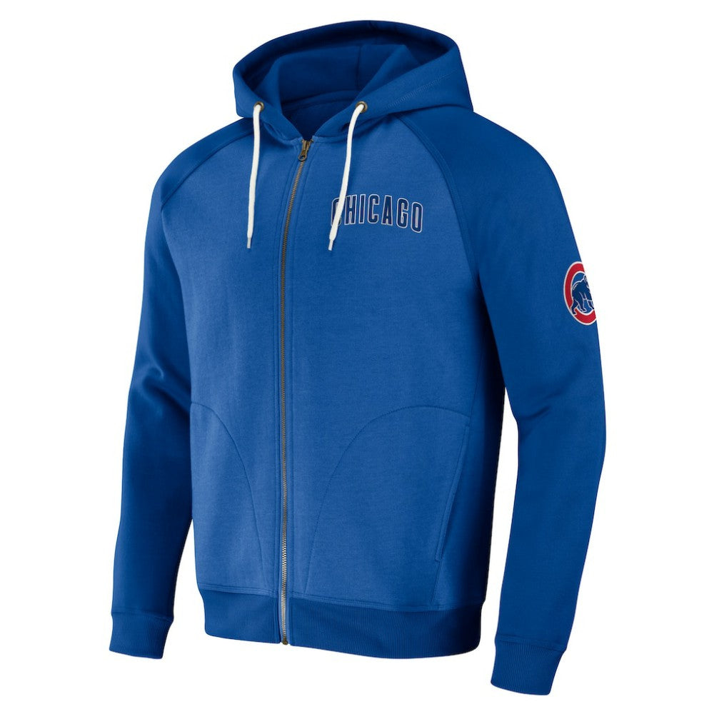 Chicago Cubs Darius Rucker Collection by Fanatics Raglan Full-Zip Hoodie - Royal Hoodies