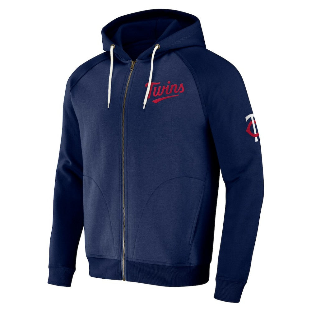 Minnesota Twins Darius Rucker Collection by Fanatics Raglan Full-Zip Hoodie - Navy Hoodies