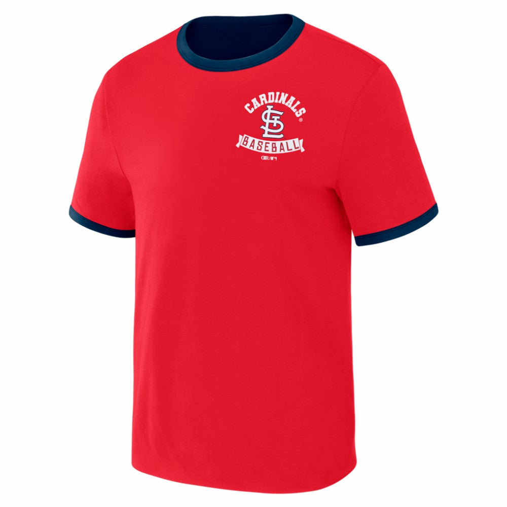 St. Louis Cardinals Darius Rucker Collection by Fanatics Two-Way Ringer Reversible T-Shirt - Red/Navy T-shirts