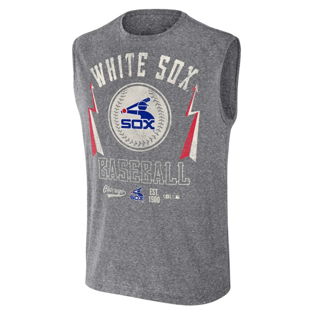 Chicago White Sox Darius Rucker Collection by Fanatics Relaxed-Fit Muscle Tank Top - Charcoal Tanks