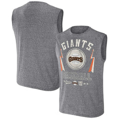 San Francisco Giants Darius Rucker Collection by Fanatics Relaxed-Fit Muscle Tank Top - Charcoal Tanks