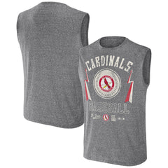 St. Louis Cardinals Darius Rucker Collection by Fanatics Relaxed-Fit Muscle Tank Top - Charcoal Tanks