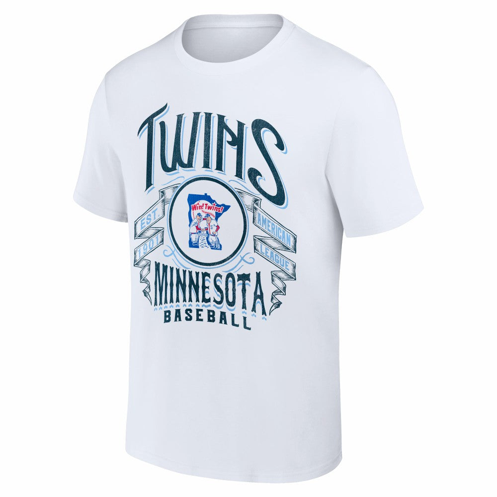Minnesota Twins Darius Rucker Collection by Fanatics Distressed Rock T-Shirt - White T-shirts