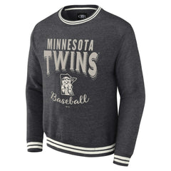 Minnesota Twins Darius Rucker Collection by Fanatics Vintage Pullover Sweatshirt - Heather Charcoal Pullover