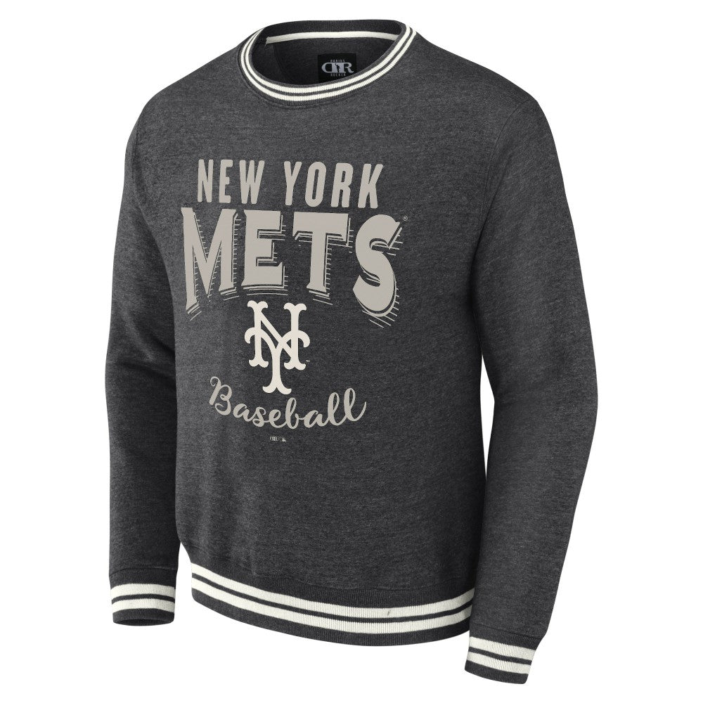 New York Mets Darius Rucker Collection by Fanatics Vintage Pullover Sweatshirt - Heather Charcoal Pullover