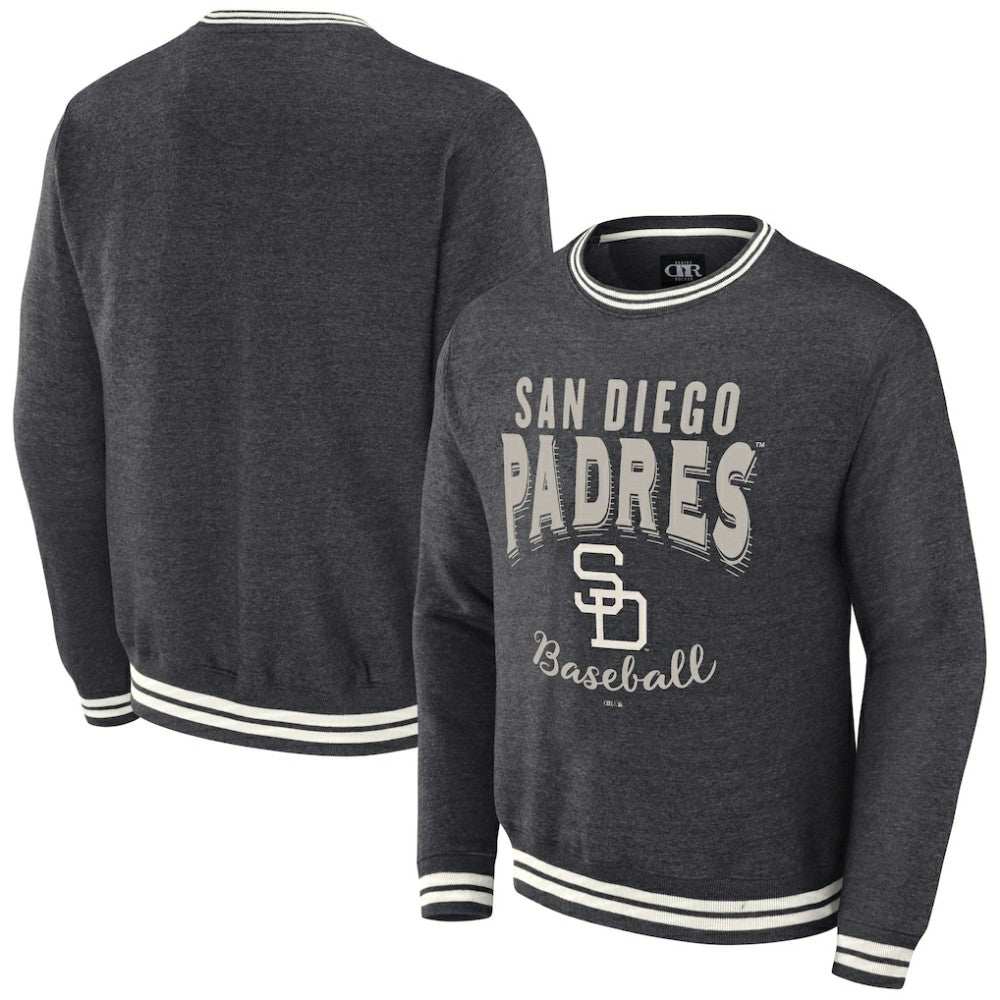 San Diego Padres Darius Rucker Collection by Fanatics Vintage Pullover Sweatshirt - Heather Charcoal Pullover