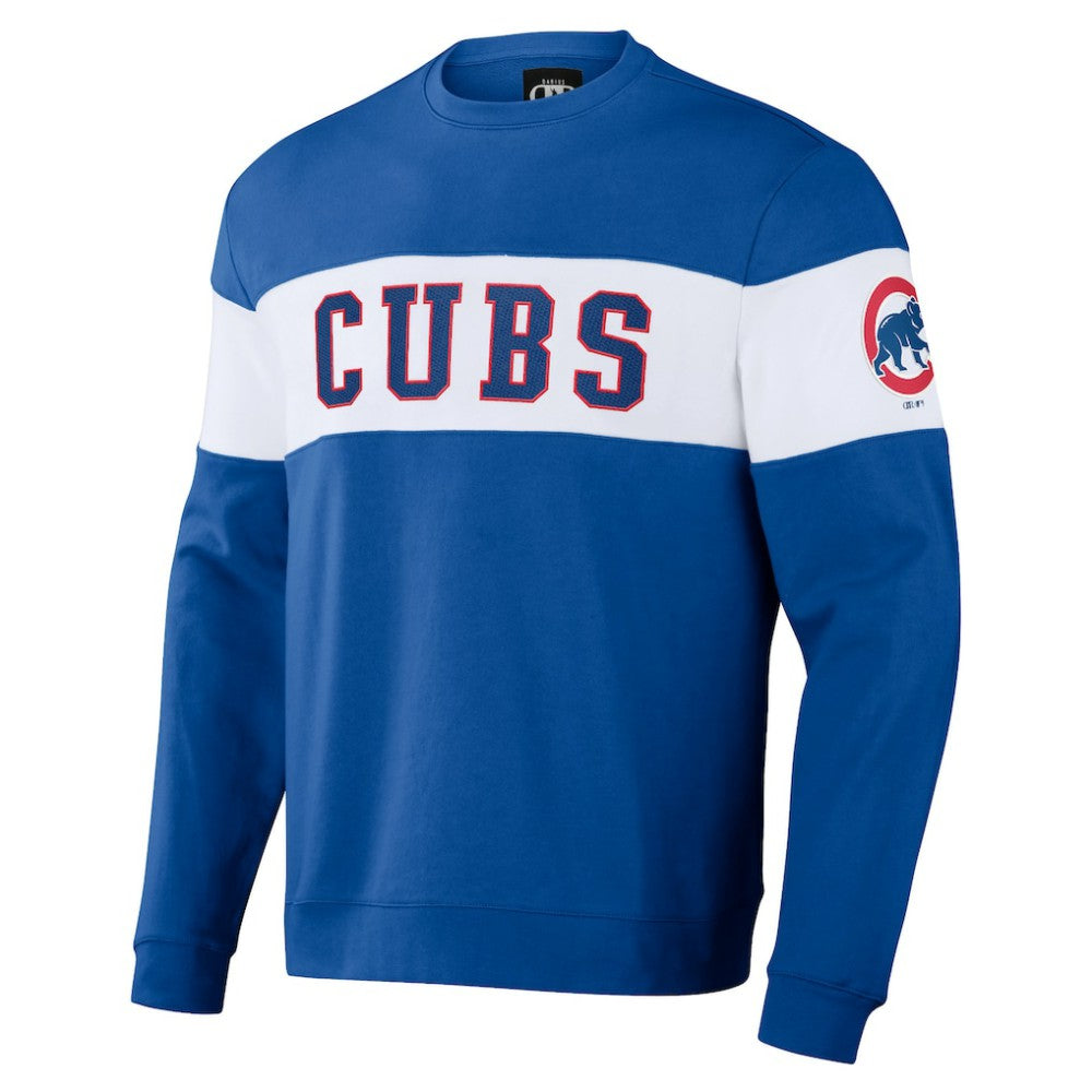 Chicago Cubs Darius Rucker Collection by Fanatics Stripe Pullover Sweatshirt - Royal Pullover
