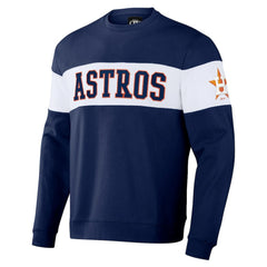 Houston Astros Darius Rucker Collection by Fanatics Stripe Pullover Sweatshirt - Navy Pullover