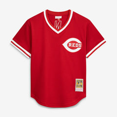 Johnny Bench Cincinnati Reds Mitchell & Ness Authentic Batting Practice Jersey - Scarlet Jerseys