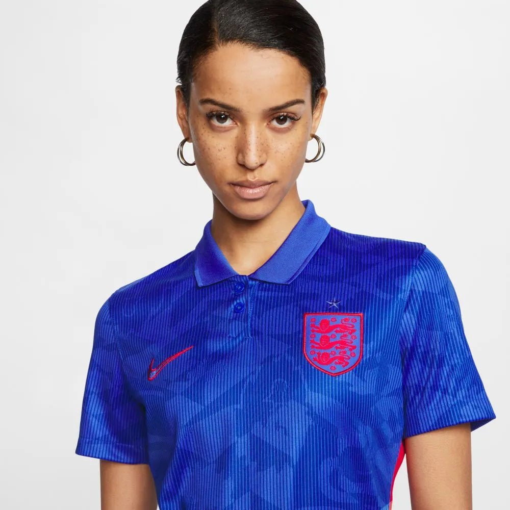 Nike 2020-21 England WOMENS Away Soccer Jersey - Blue-Red