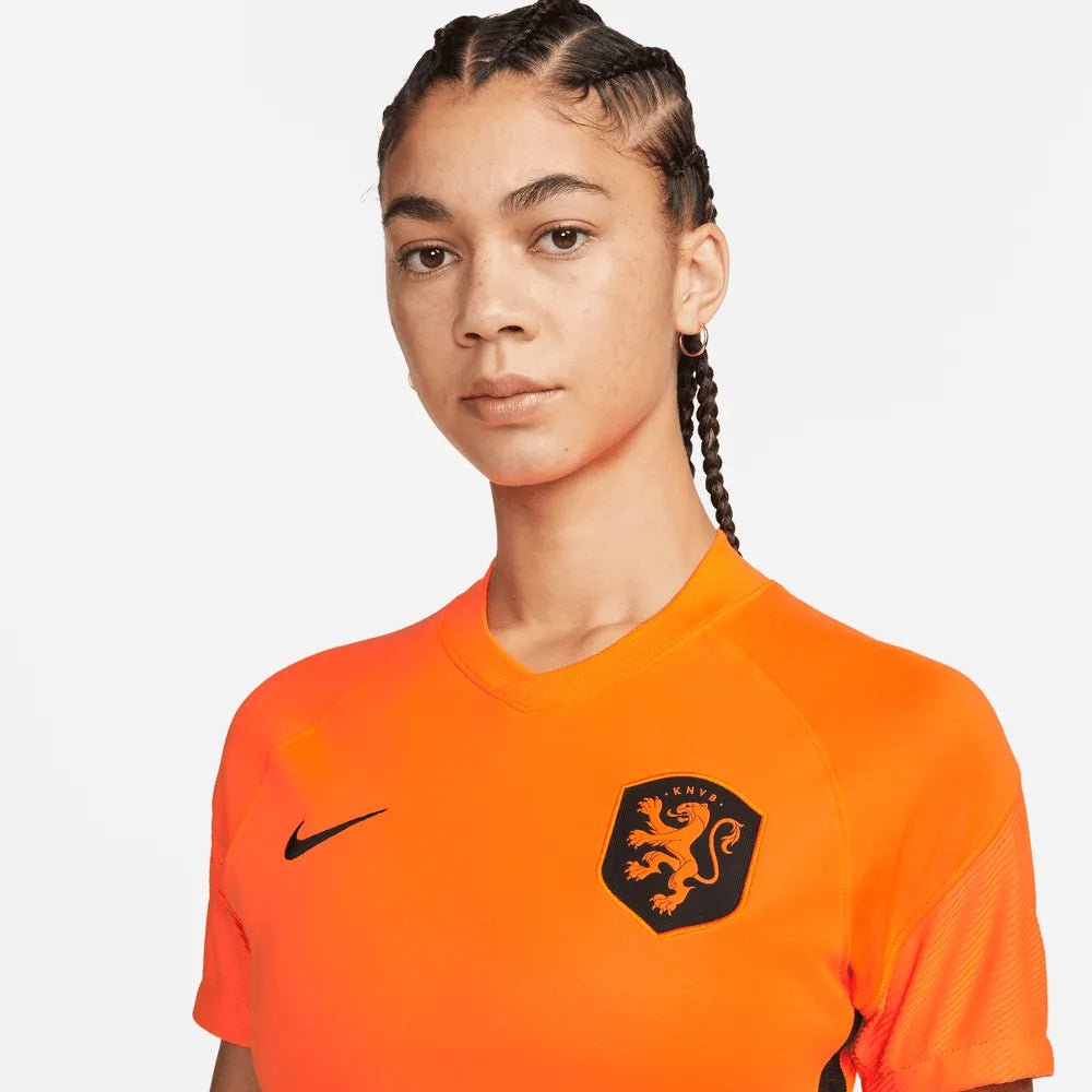 Nike Netherlands Women's EC22 Home Soccer Jersey - Total Orange-Black
