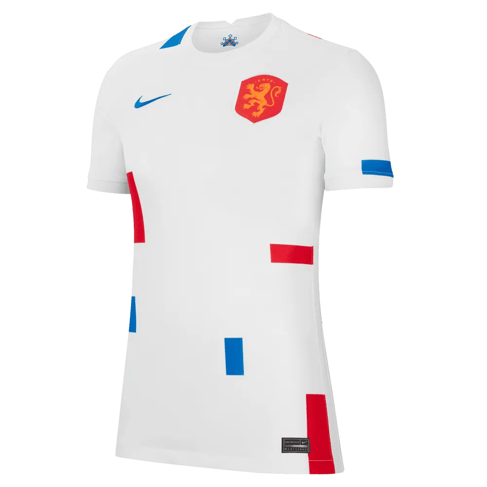 Nike Netherlands Women's EC22 Away Soccer Jersey - White-Soar