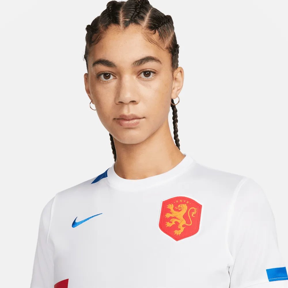 Nike Netherlands Women's EC22 Away Soccer Jersey - White-Soar