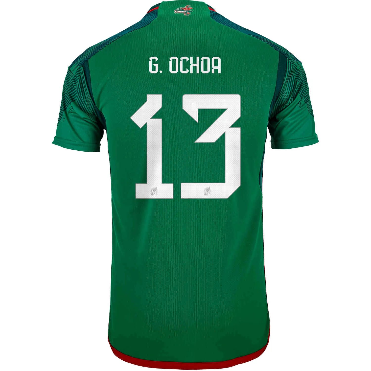 Adidas 2022-23 Mexico Home Soccer Jersey - Green-Red