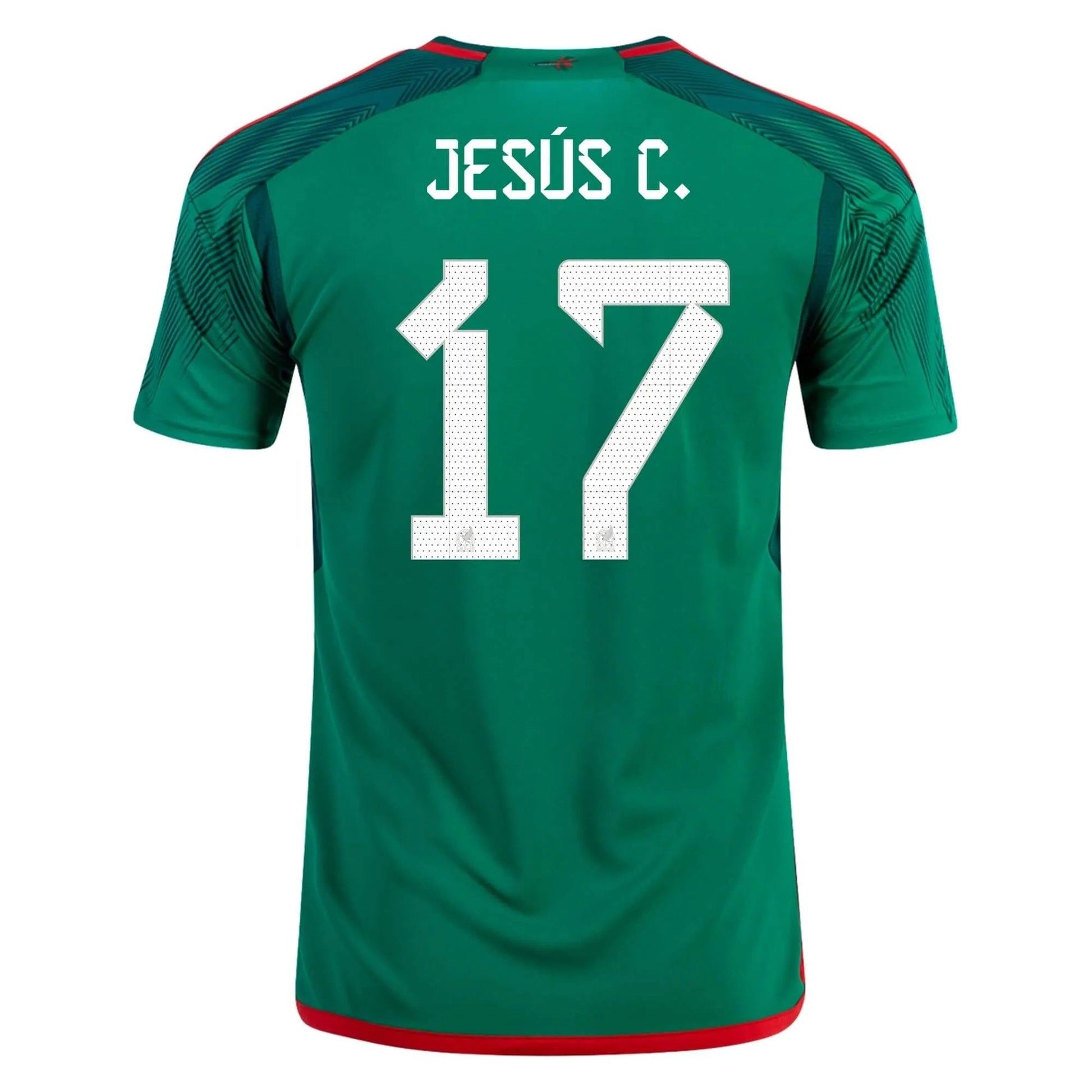 Adidas 2022-23 Mexico Home Soccer Jersey - Green-Red