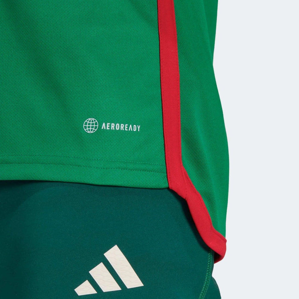 Adidas 2022-23 Mexico Home Soccer Jersey - Green-Red