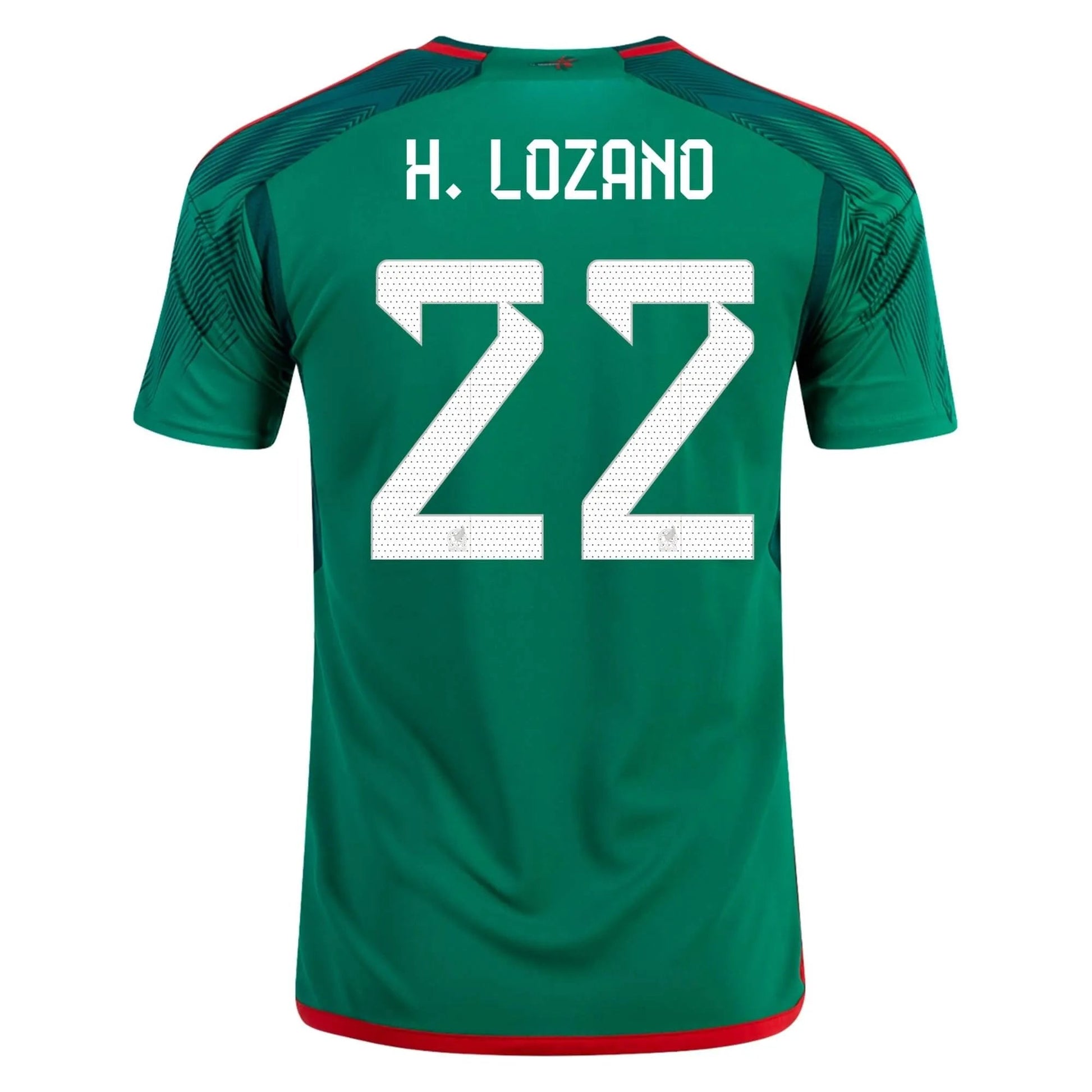 Adidas 2022-23 Mexico Home Soccer Jersey - Green-Red