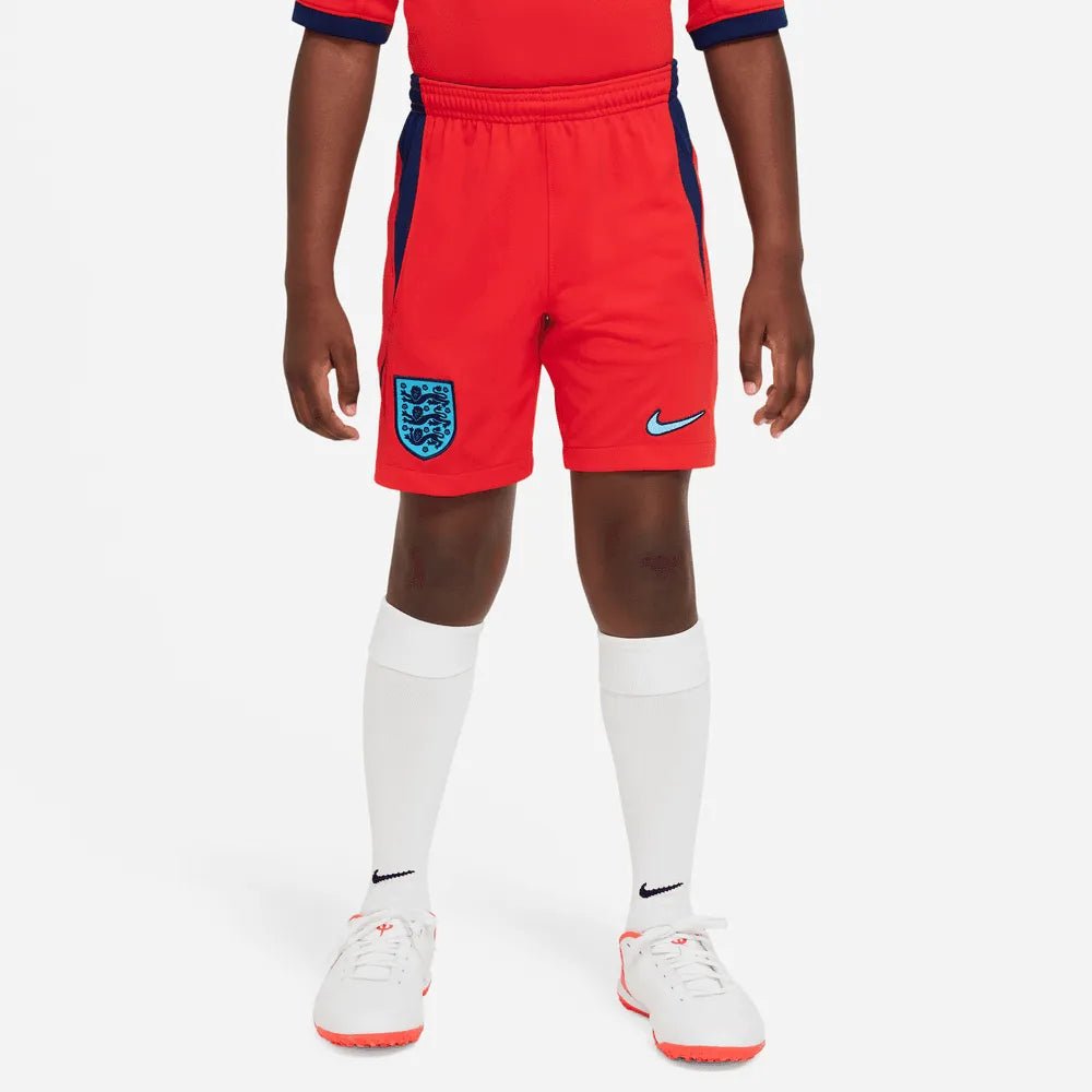 Nike 2022-23 England Youth Away Soccer Short Red-Blue Void