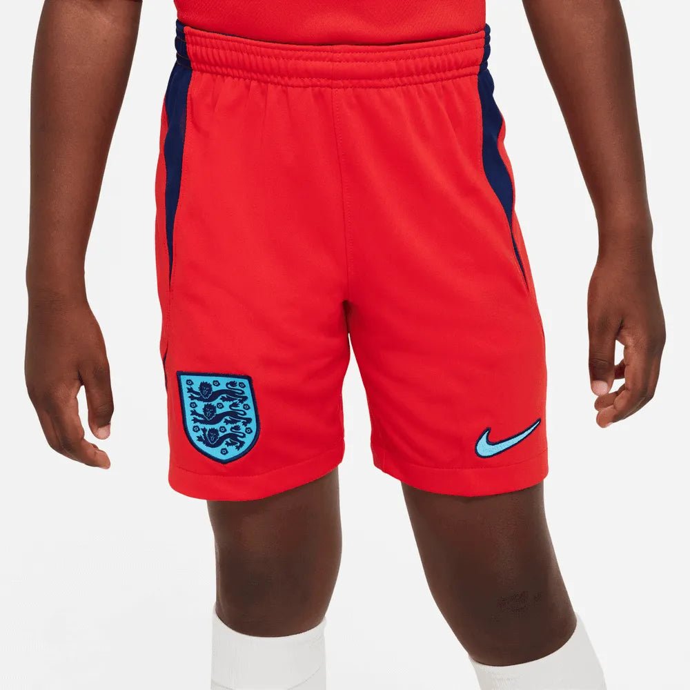 Nike 2022-23 England Youth Away Soccer Short Red-Blue Void