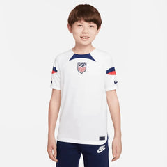 Nike 2022-23 USA Home Youth Soccer Jersey White-Loyal Blue