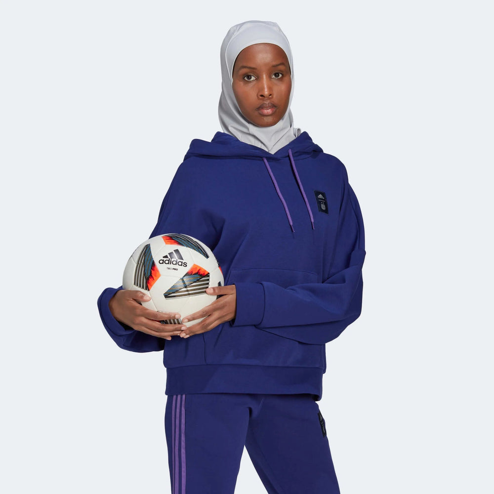 Adidas 2022-23 Argentina Women's 3 Stripe Hoody Legacy Indigo
