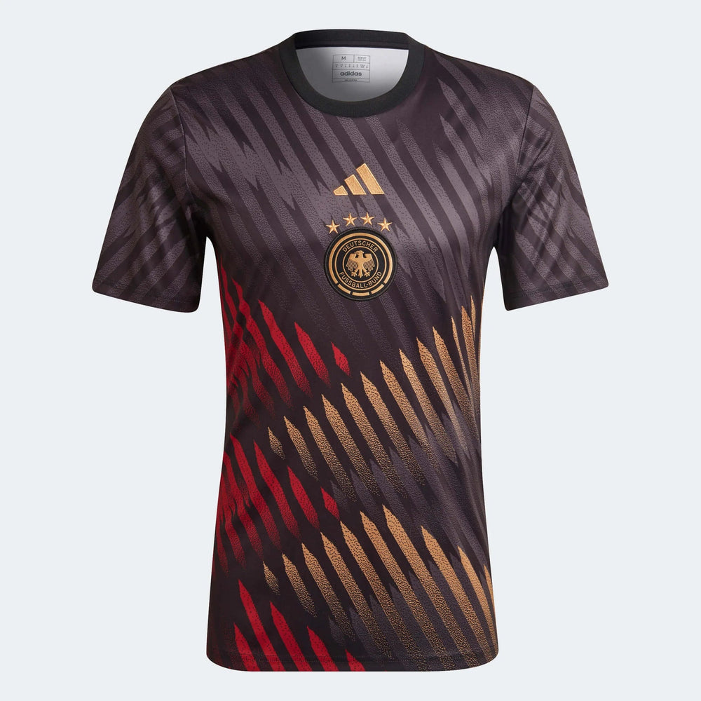 Adidas 2022-23 Germany Pre-Match Soccer Jersey - Black-Grey-Red